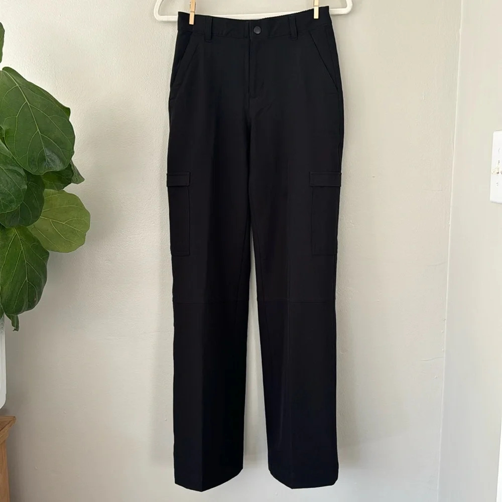 Old Navy Black Wide-Leg Pants - Picture 2 of 8